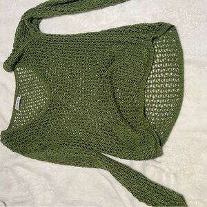 Green Knit Women's Bag